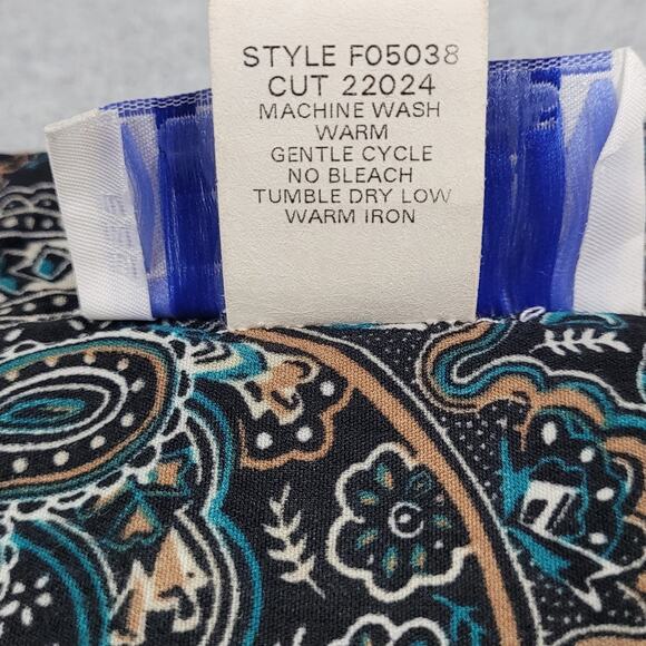 Vintage BEA Classics Skirt Womens Size 14 Paisley Print A Line Midi - Picture 5 of 8